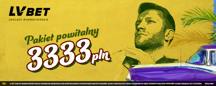 Bonus 3333zł w LVBET